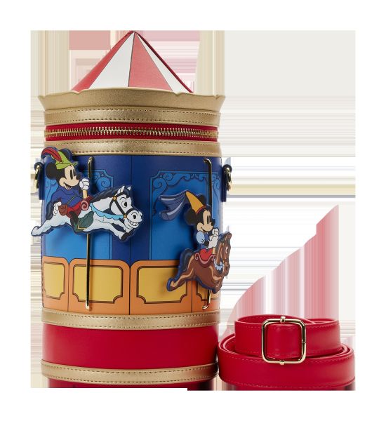 Loungefly Brave: Little Tailor Mickey and Minnie Mouse Carousel Crossbody Bag