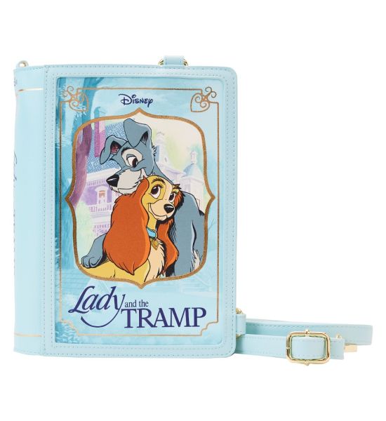 Lady and the Tramp: Classic Books Convertible Loungefly Crossbody Bag