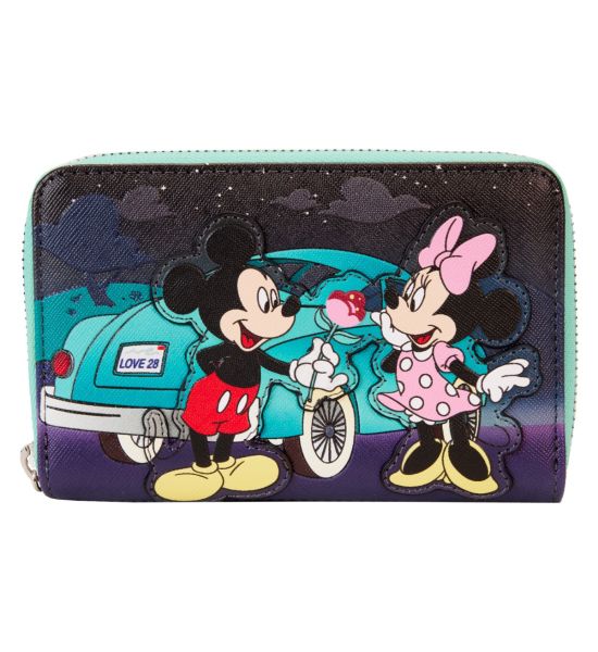 Loungefly Disney: Mickey and Minnie Date Night Drive-In Zip Around Wallet