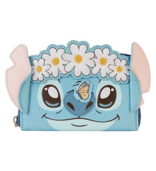 Loungefly: Disney Lilo and Stitch Springtime Stitch Cosplay Zip Around Wallet