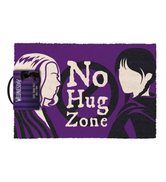 Wednesday: No Hug Zone Doormat (40cm x 60cm) Preorder