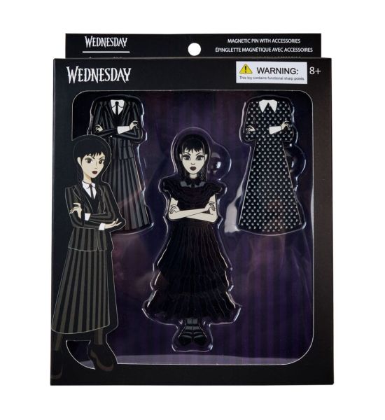 Wednesday: Wednesday Addams Paper Doll Enamel Pins 4-Set (3cm) Preorder