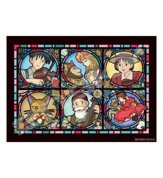 Whisper of the Heart: Stained Glass Characters Gallery Jigsaw Puzzle (208 pieces)