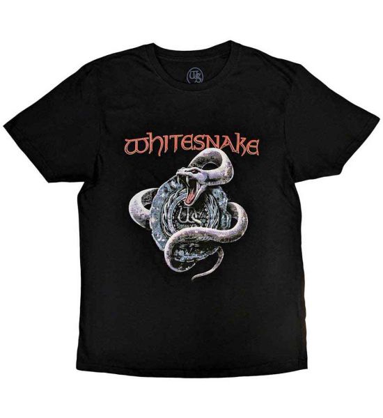 Whitesnake: Silver Snake - Black T-Shirt