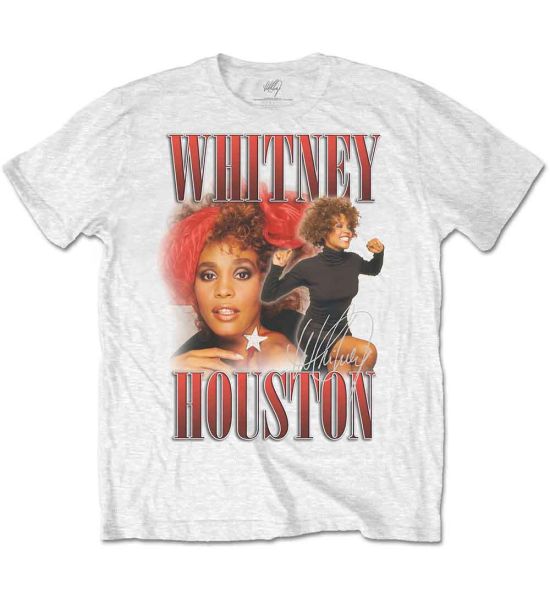 Whitney Houston: 90s Homage - White T-Shirt