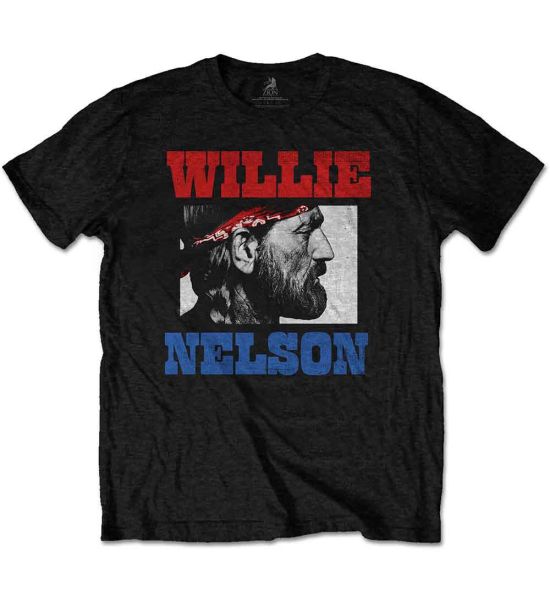 Willie Nelson: Stare - Black T-Shirt