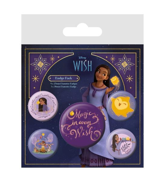 Wish: Magic In Every Wish Pin-Back Buttons 5-Pack