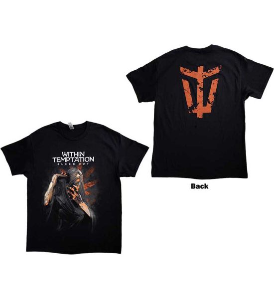 Within Temptation: Bleed Out Album (Back Print) - Black T-Shirt