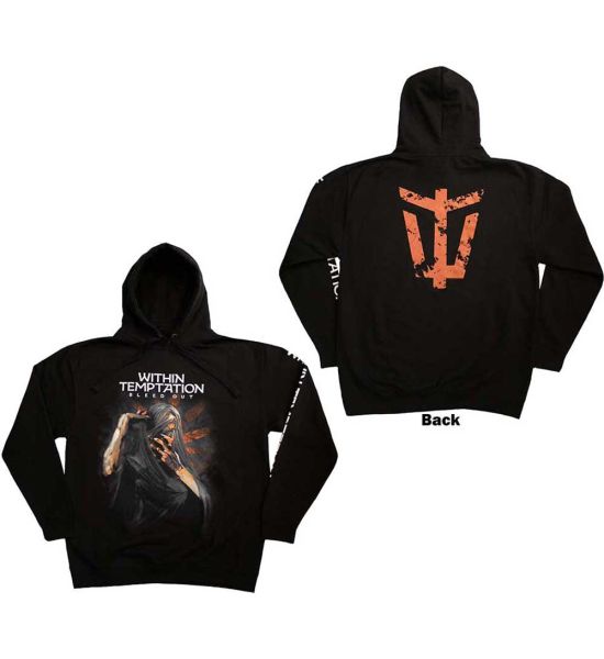 Within Temptation: Bleed Out (Back Print, Sleeve Print) - Black Pullover Hoodie