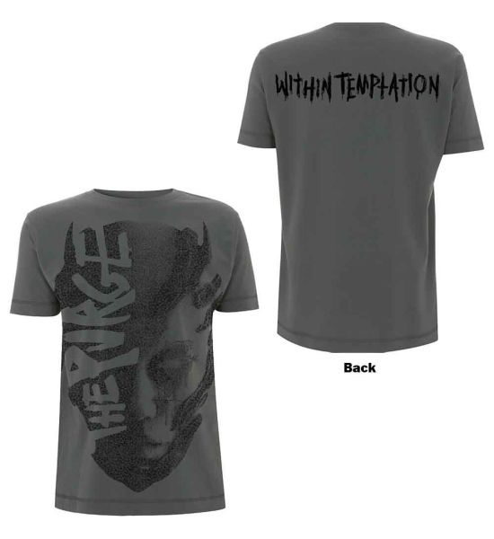 Within Temptation: Purge Jumbo (Back Print) - Charcoal Grey T-Shirt