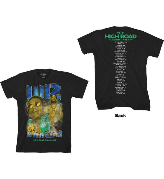 Wiz Khalifa: 90's (Back Print) - Black T-Shirt