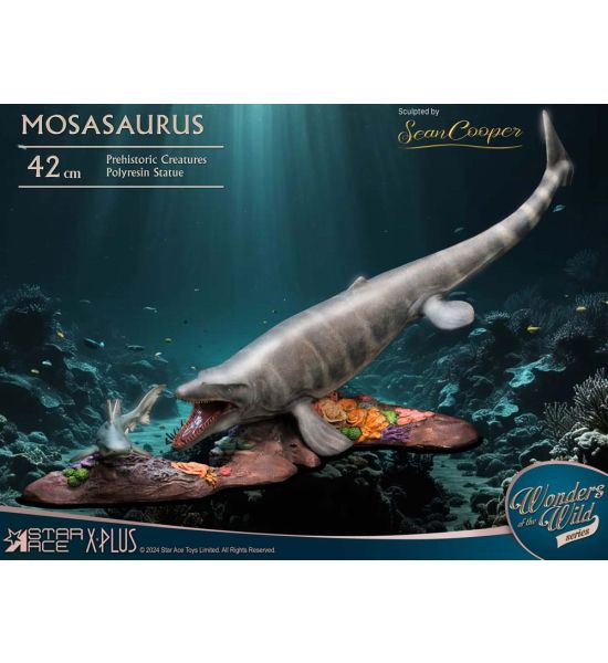 Wonders of the Wild: Mosasaurus (DX) Statue (42cm) Preorder