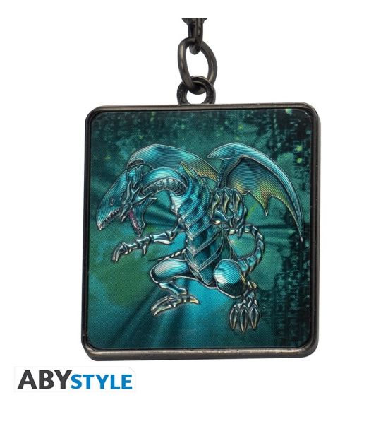 Yu Gi Oh! Blue Eyes White Dragon Metal Keychain