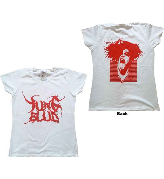 Yungblud: DEADHAPPY (Back Print) - Ladies White T-Shirt