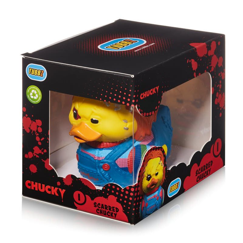 Child's Play: Chucky Scarred Tubbz Rubber Duck Collectible (Boxed Edition)  Preorder - Merchoid