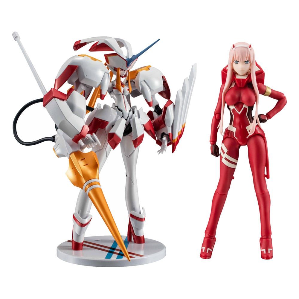 Darling in the Franxx: Zero Two & Strelizia 5th Anniversary Set S.H.  Figuarts x The Robot Spirits Action Figure (16cm) Preorder - Merchoid