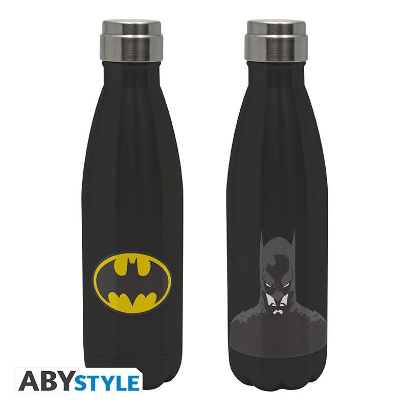 Little Comic Batman Flying Kick Stainless Steel Water Bottle