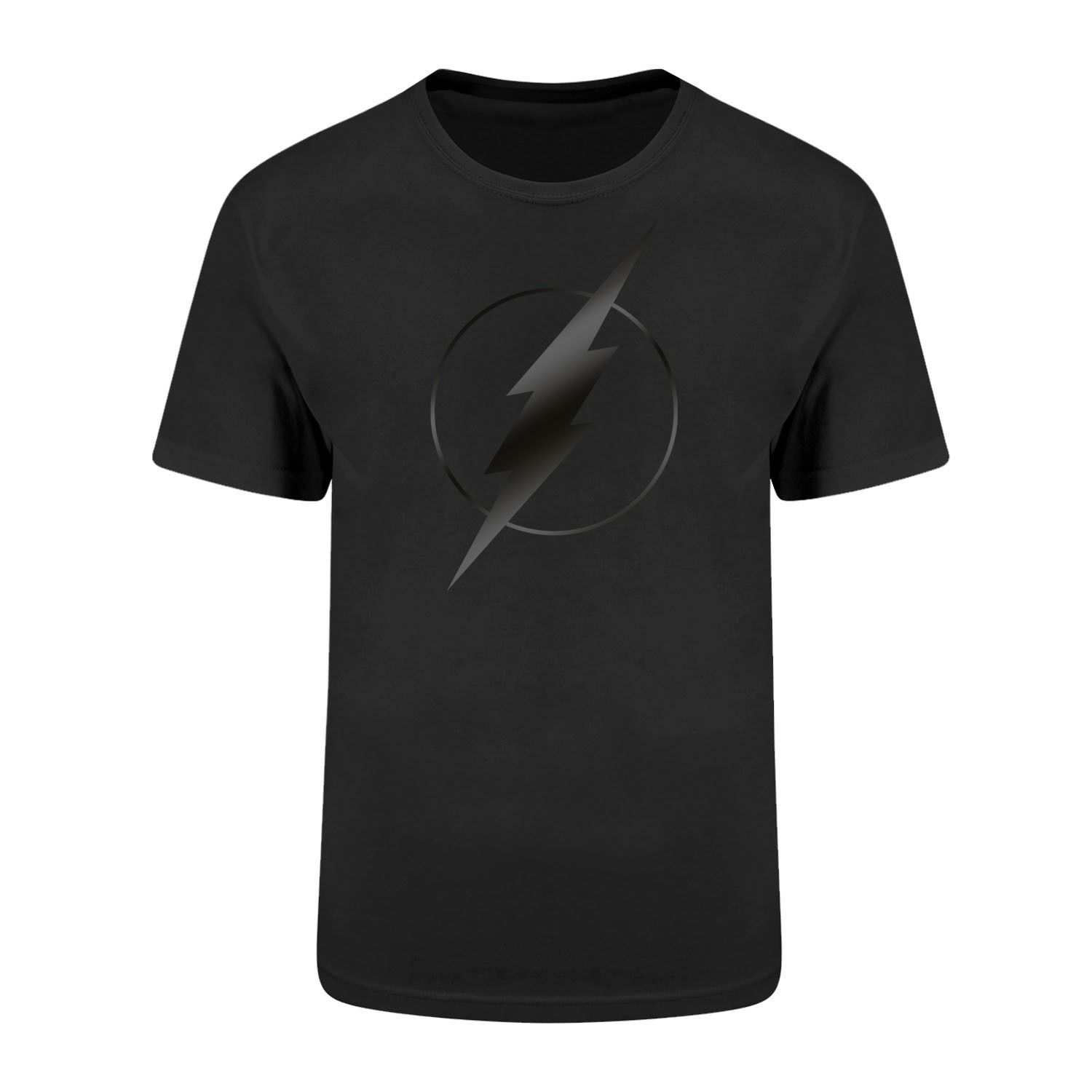 The Flash: Black On Black Logo T-Shirt - Merchoid