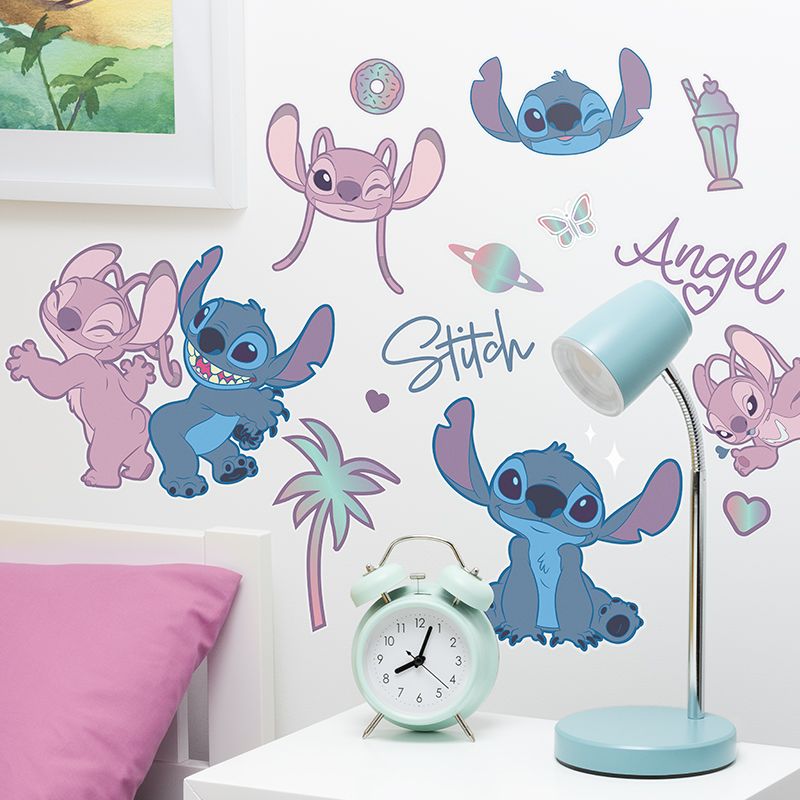 Lilo & Stitch: Stitch and Angel Wall Stickers - Merchoid International