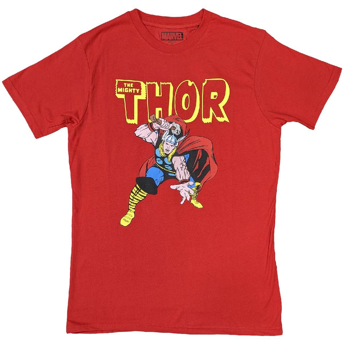 Marvel Comics: Thor Hammer - Red T-Shirt - Merchoid