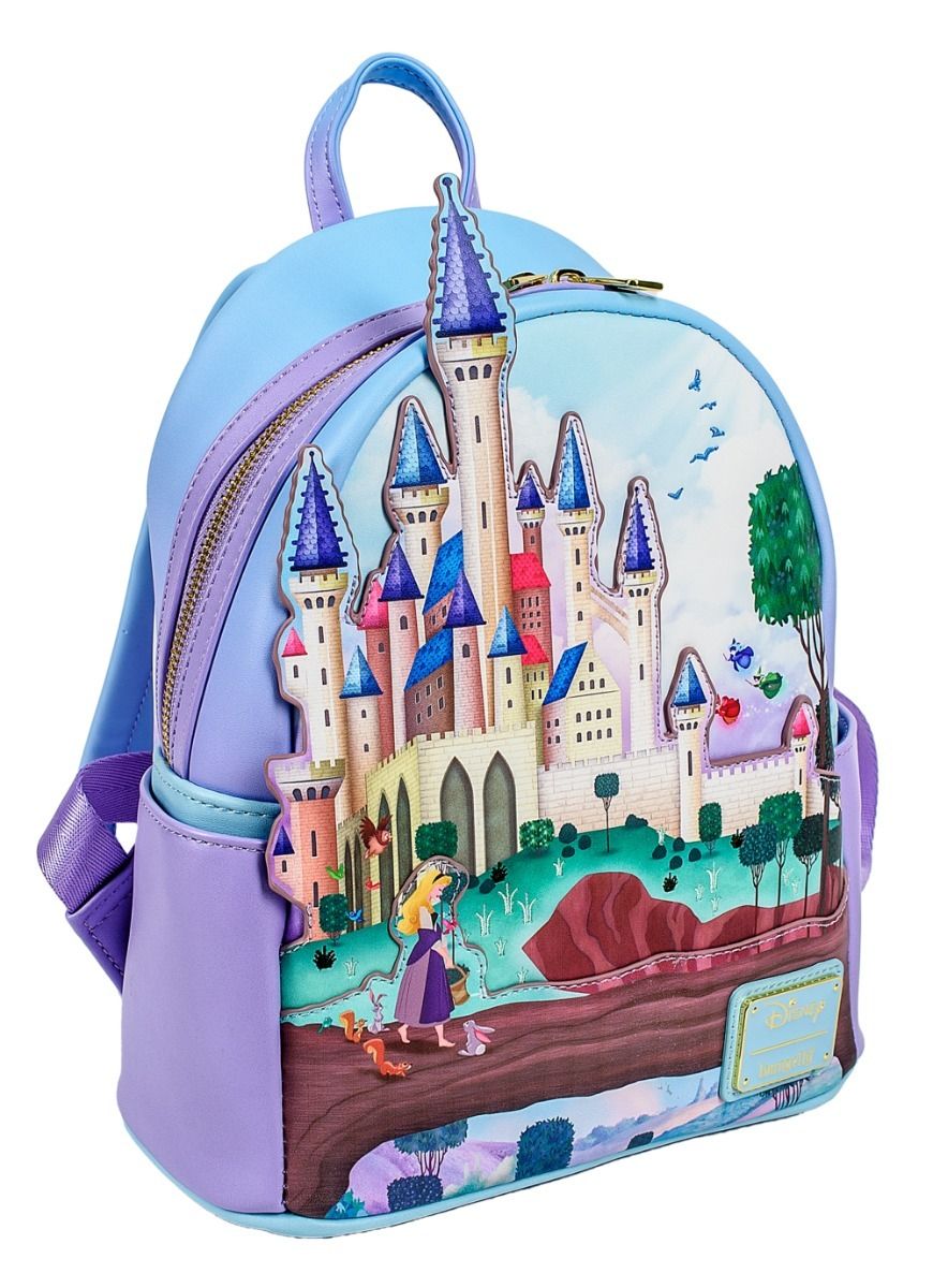 Loungefly x Disney Sleeping Beauty Aurora's Castle Sequin Mini Backpac –  GeekCore