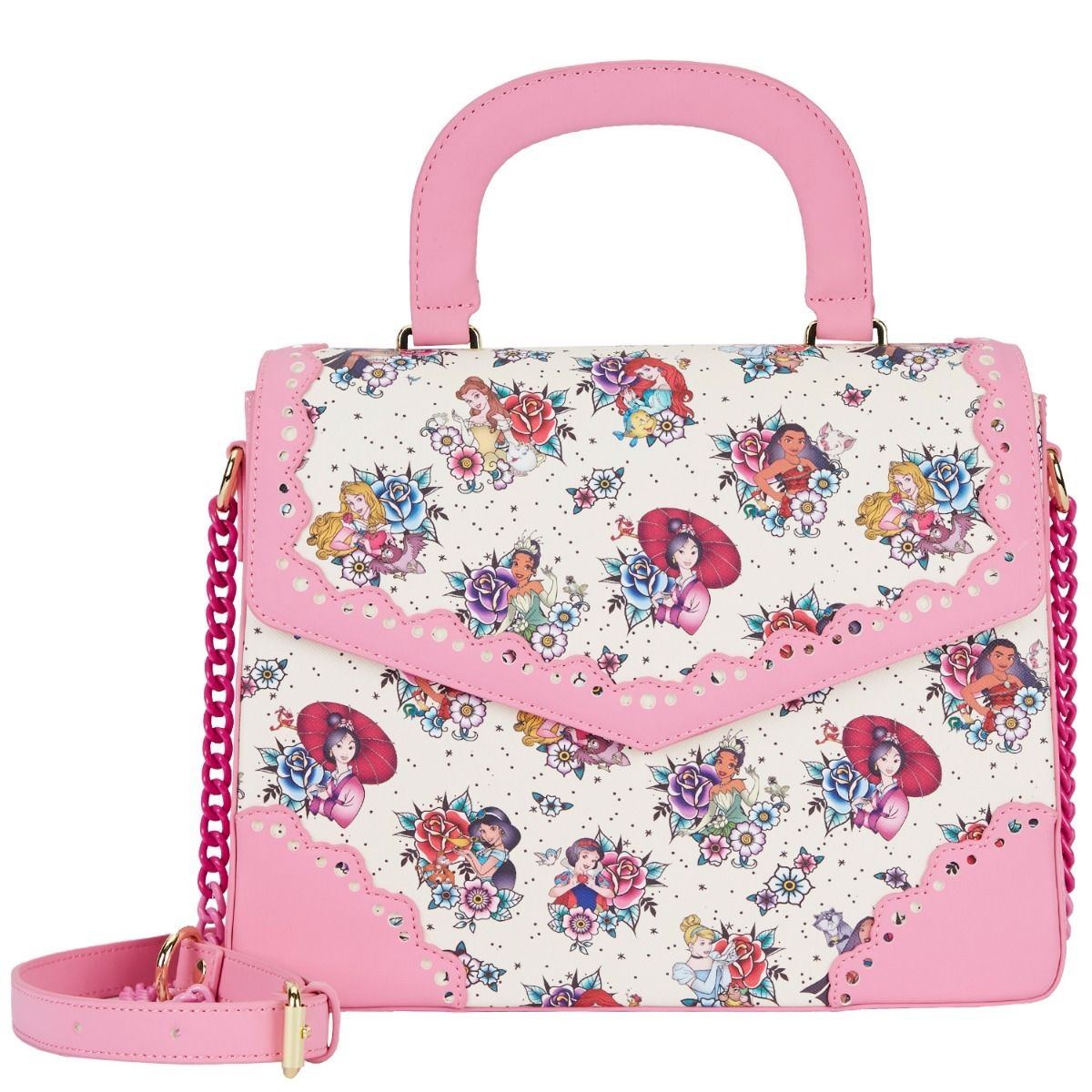 Buy Your Disney Princess Tattoo Loungefly Crossbody Bag (Free Shipping ...