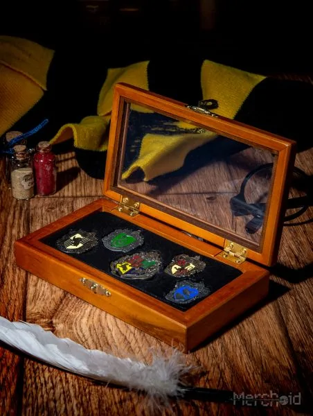 Hogwarts Houses box of pins Harry Potter