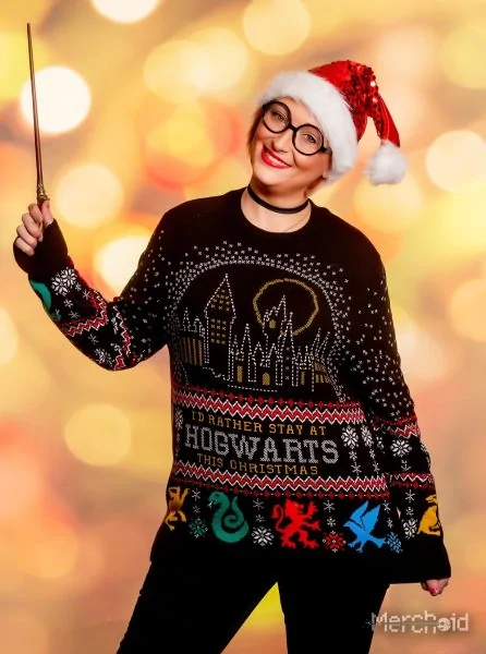 Harry Potter Snow Globe Christmas 2023 Xmas Gift Ugly Christmas Sweater -  Mugteeco