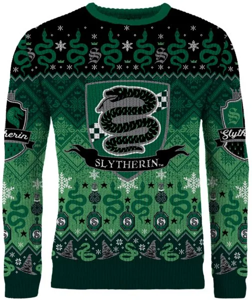 Let op Uitvoerbaar Lichaam Buy Your Harry Potter Slytherin Christmas Sweater (Free Shipping) - Merchoid